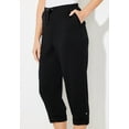thumbnail image 4 of Catherines Women's Plus Size Cloud Knit French Terry Roll Tab Capri, 4 of 4