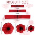 thumbnail image 2 of Amapola roja artificial WILLBOND para Halloween, 18 unidades, 2 of 6