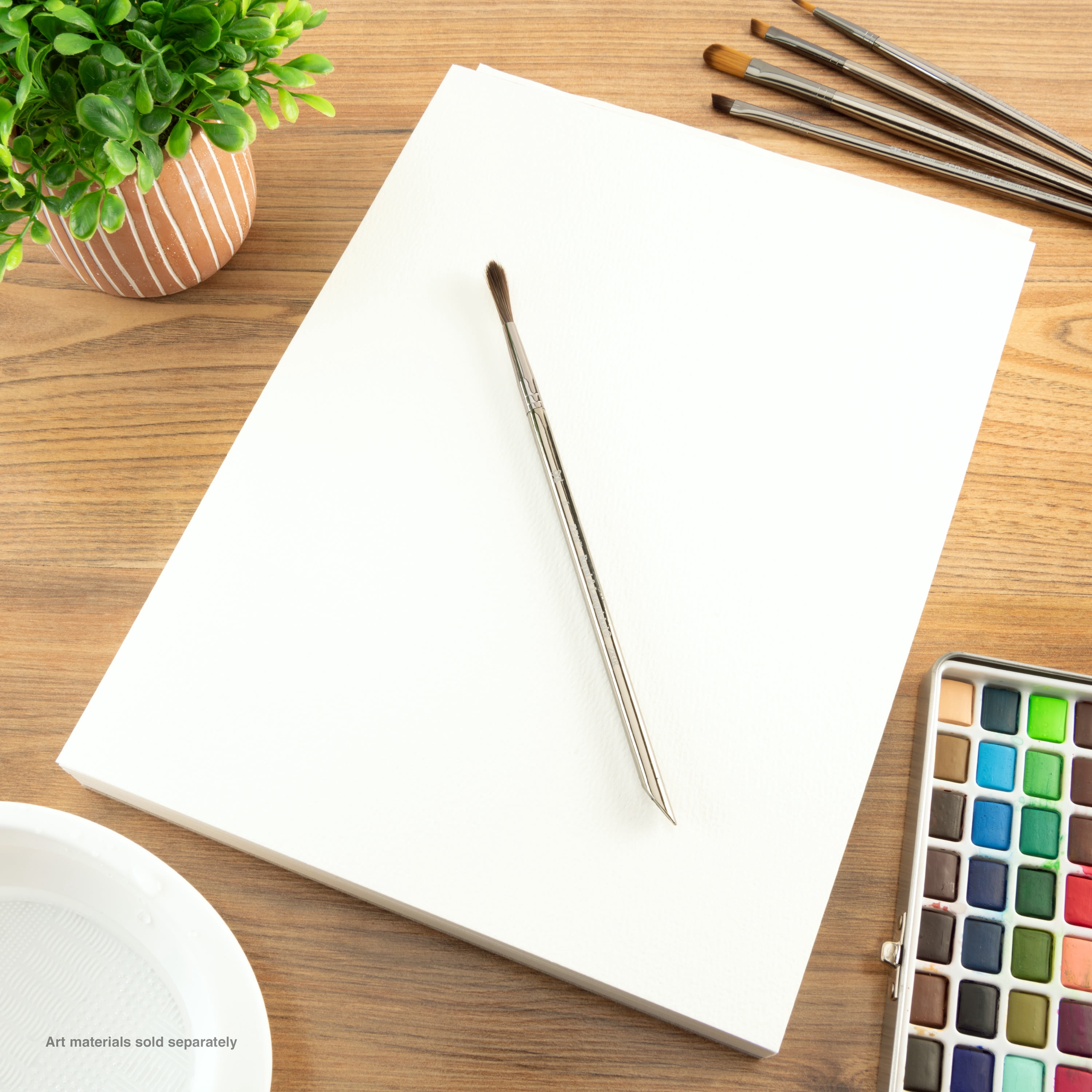 Bee Paper - Bee Inspired 9"x12" Studio Watercolor Paper Pad, 50 Sheets, Top Tape, 140lb. 300GSM