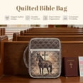 thumbnail image 4 of FOR U DESIGNS Horse Cross Pattern Bible Cover Portable Bible Carrying Case Lightweight Church Bag Bible Protective Bible Carrier Tote Bag Christian Gifts Accessories, 4 of 7