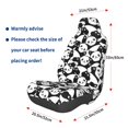 thumbnail image 2 of Picia Cute Panda (3) Print Waterproof Sweating Car Seat Cover for Post Gym Workout, Running, Beach and Hiking, Universal Fit Anti-Slip Bucket Seat Protector, 2 of 5