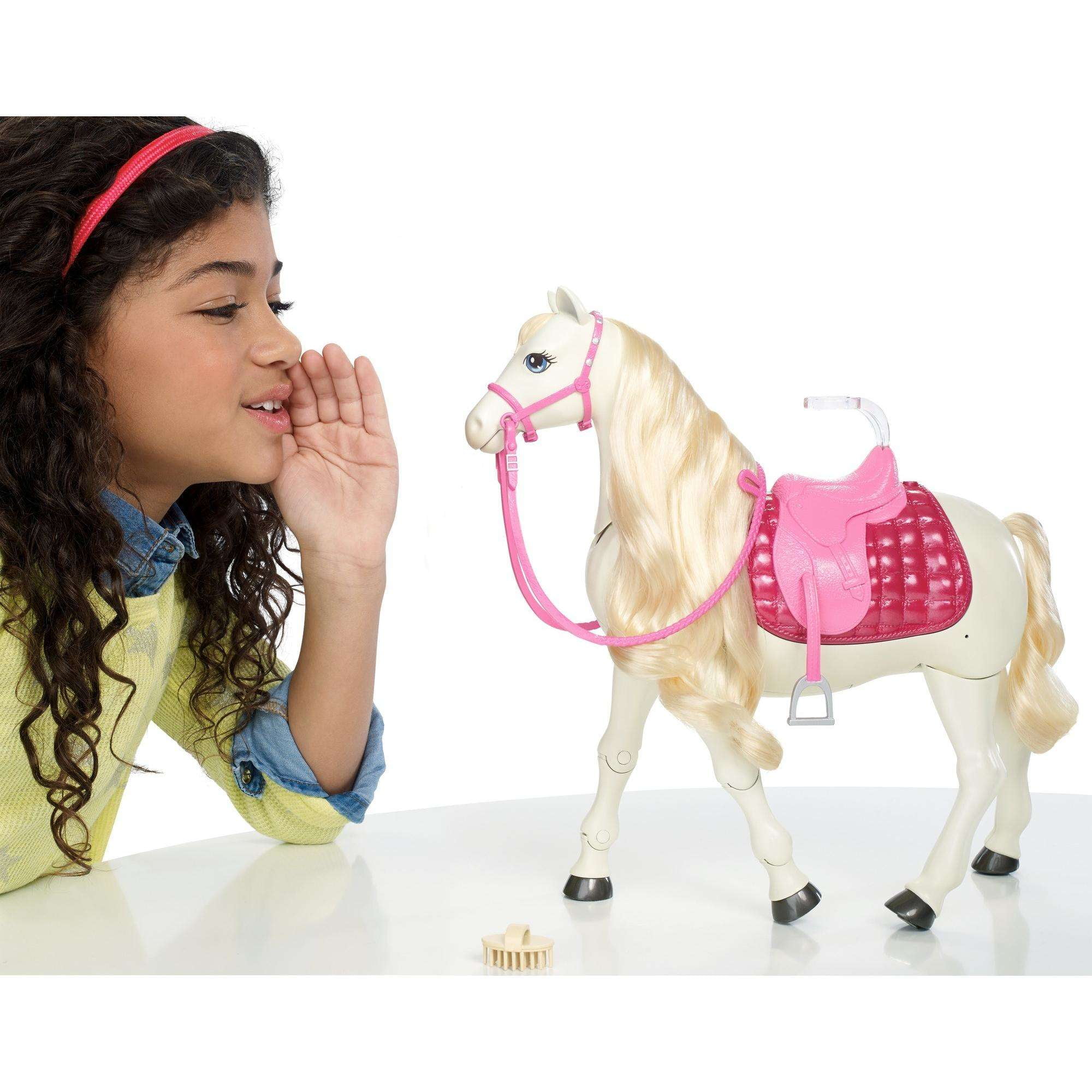 Meeting Revolutionary director Barbie DreamHorse & Blonde Doll, Interactive Toy with 30+ Reactions - Walmart.com Meeting Revolutionary director Barbie DreamHorse & Blonde Doll, Interactive Toy with 30+ Reactions - Walmart.com