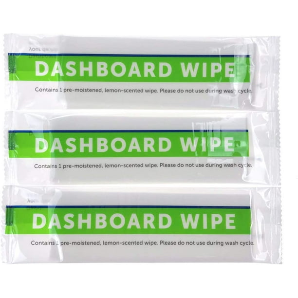 Individually Sealed Large Dashboard Wipes Perfect for Cleaning Leather