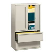 2 Drawers Lateral Lockable Filing Cabinet, Gray