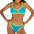 thumbnail image 2 of Traje de baño para mujer, moda de primavera para mujer, bikini con cuello colgante, conjunto de traje de baño dividido, trajes de baño para mujer, 2 of 7