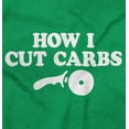thumbnail image 2 of How Cut Carbs Cutter Foodie Pizza Womens Slim Fit Graphic Tee Brisco Brands L, 2 of 5