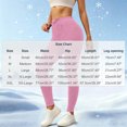 thumbnail image 3 of Ovbmpzd Pink Pants Yoga Slim-Leg High Wasited Fleece Petite Leggings Casual Tummy Control Leggings,XL, 3 of 6