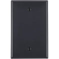 thumbnail image 2 of Leviton PJ13-E Wallplate 1-Gang Blank Midway Size Nylon - Black, 2 of 3