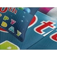 thumbnail image 4 of Ambesonne Colorful Quilted Bedspread Set 3 Pcs, Balloons on Blue Tone, King Size, Multicolor, 4 of 5