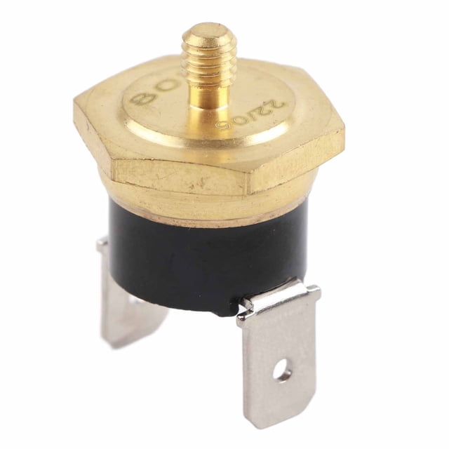 5 piezas KSD301 Termostato de cobre Bimetálico Normalmente cerrado M4 Interruptor de temperatura de disco a presión 250 V 80 ℃