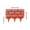Red, variant on Plastic Garden Fence Panel, Modular Landscaping Border for Villa Courtyard, Vegetable Garden Barrier, Connectable Picket Fence