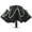 1 BLACK, variant on Compact Travel Umbrella, Portable Reverse Folding Car Umbrella, Large Windproof and Waterproof Inverted Umbrella, Automatic, 10 Ribs