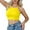 Jaune, variante sur Riforla Hauts de Maillot de Bain pour Femmes Style Rétro des Années 50, Haut de Bikini à Dos Noué avec Rembourrage Doux et Liens Ajustables, Hauts de Bikini pour Femmes Rose m