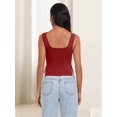 thumbnail image 6 of Womens Going Out Crop Tops Backless Tank Tops Summer Y2k Teen Basics Cute Clothes Red M, 6 of 7