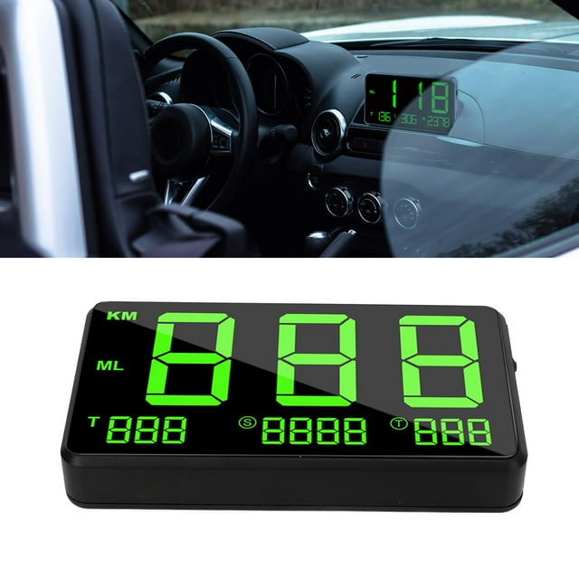 Velómetro GPS, PC Safe PC Green Light Universal Digital Car Hud Pantalla para Camión para Bicicleta