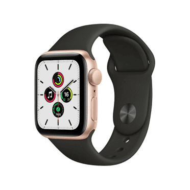 Pre-Owned Apple Watch SE 40mm Gold Aluminum (GPS) with Black Sport Band - Used