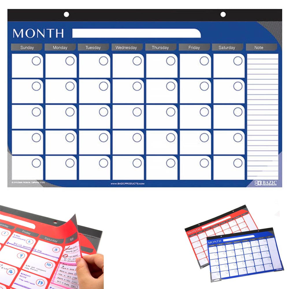 Desk Calendar 2020-2021 Large Monthly Pages 17 x 11-1/2 Inches Runs from January 2020 Through June 2021-18 Monthly Desk/Wall Calendar can be Used Throughout 2020 