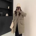 thumbnail image 3 of Chaqueta de invierno para mujer 2024, abrigo cálido de invierno, diseño largo, abrigo holgado con capucha y 2 bolsillos grandes, 3 of 4