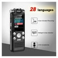 thumbnail image 2 of Enregistreur Audio Numérique Professionnel Activé par la Voix 8 Go 16 Go 32G Réduction de Bruit, Réduction de Bruit Triple, 2 of 7