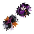 thumbnail image 3 of 2 piezas de lazos para el cabello XCF con decoración de Halloween color surtido, 3 of 3
