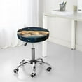 thumbnail image 7 of Hirioo Starry Sky Sleep White Bear for Round Bar Stool Seat Covers Washable Stool Cushion Slipcover Elastic Bar Chair Covers for 12-14 Inch Chair-13 inch, 7 of 7