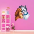 thumbnail image 3 of Children Cute Animal Wall Decal Decoration Cute Lady Tramp Kids Movie Cartoon Dog Characters Lasts Years and Easily Removable - Size: 20 In(W) x 20 In(H), 3 of 4