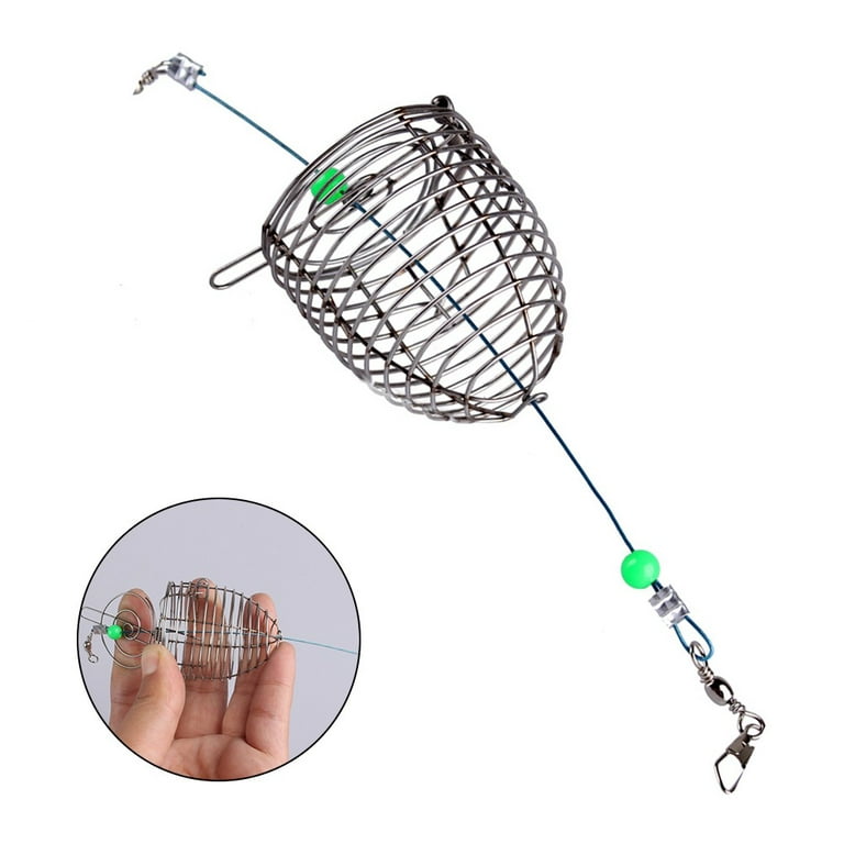 Fishing stainless steel nesting cage Bait spreader Decoy cage Bait