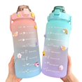 thumbnail image 2 of Botella de agua Motivational de 2000 ml sin BPA de 2 litros con pajita, 2 of 2