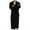 Black, variant on JGTDBPO Robes For Women Classic Unisex Premium Cotton Night Gown Bathrobe Luxury Plush Long Terry Cloth Household Loungewear Clothes Flannel Bathrobe Long Pajamas With Pocket+Belts