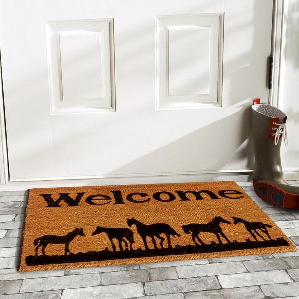 Calloway Mills Horses Welcome Outdoor Doormat 17" x 29"