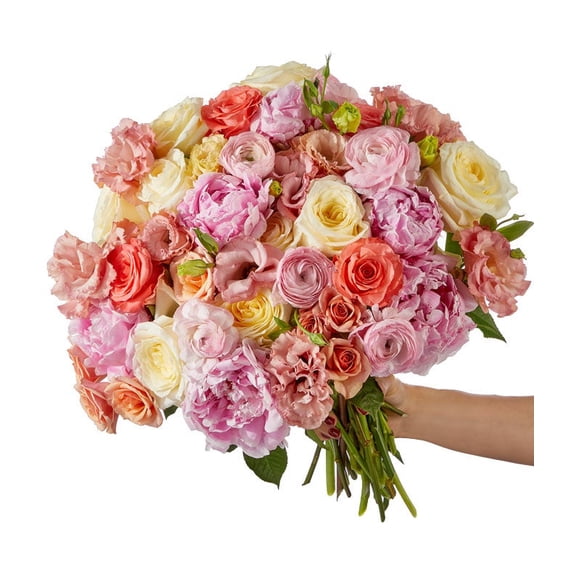 From You Flowers - Peaceful Peony & Rose Garden - Premium for Birthday, Anniversary, Get Well, Congratulations, Thank You, All Occasions