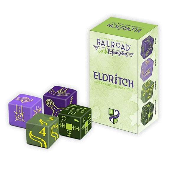 Railroad Ink: Eldritch Expansion Pack - For Railroad Ink/Railroad Ink Challenge Core Games, Ages 8 , 1  Players, 15-30 Min