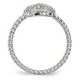 thumbnail image 2 of 925 Sterling Silver Cubic Zirconia Cz Butterfly Ring, 2 of 8