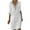 White, variant on ZZwxWA Women Casual Boho Half Sleeve Flowy Shift Midi Dress Summer V Neck Lace Hollow Flowy Beach Tshirt Dress
