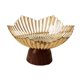 thumbnail image 2 of Bandeja para servir con pedestal para fruta. Decoración moderna, versátil y creativa para el hogar. Oro claro, 2 of 9