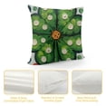thumbnail image 4 of YINGXI St.Patricks Day Pillow Covers, Decorations Holiday Spring Decorative Pillow Case Decor for Sofa Couch (Green) 22x22in, 4 of 5