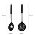 thumbnail image 2 of Utensilios de cocina resistentes al calor, juego de utensilios de silicona inoxidable para utensilios de cocina antiadherentes, aptos para lavavajillas, 2 of 5