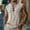Khaki, variant on WWV Gym Tank Tops for Men Sleeveless Crewneck Button Solid Color Blouse Summer Comfortable Loose Fit Beach Holiday Tops Khaki L