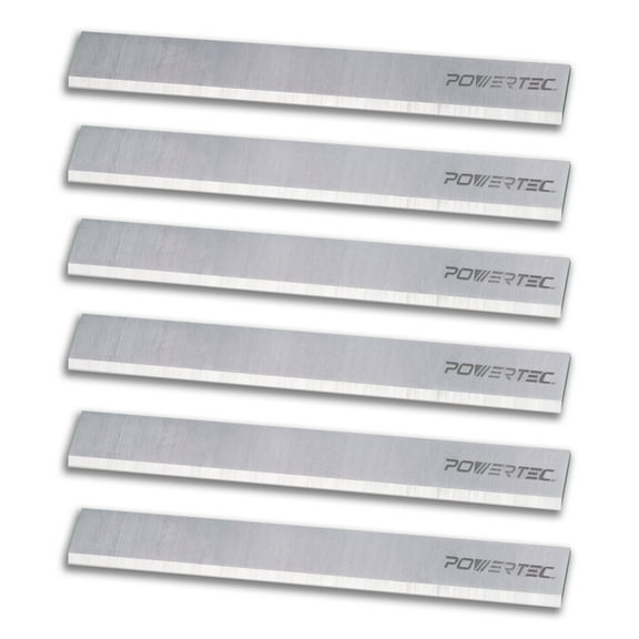POWERTEC 6PK 6-1/8 Inch Jointer Blades for Ridgid JP06000, JP06101, JP0610, Craftsman 21705 Jointer, Replacement for AC8600, JE08008 Jointer Knives, 14802DD