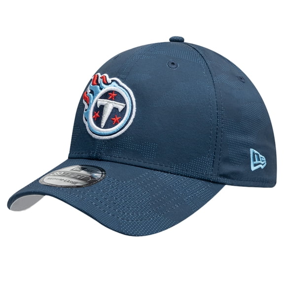 Men's New Era Navy Tennessee Titans Tonal Camo 39THIRTY Stretch Fit Hat