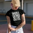 thumbnail image 2 of Dadzilla Father of the Monsters - Funny Birthday or Father's Day, Black T-Shirt, Small, 2 of 5