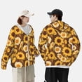 thumbnail image 2 of Sun Protection Hoodie Jacket, Striped Simple Cartoon Cute Goat Sun Shirts For Men Women Long Sleeve With Pocket Hiking Outdoor, 2 of 2