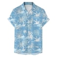 thumbnail image 4 of UAYOTSE Mens Button Down Short Sleeve Shirts Summer Beach Vacation Untucked Casual Tops Shirt,Sizes 5XL, 4 of 7