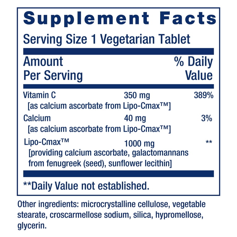 lipo c tablet Life Extension Vitamin 24-Hour Liposomal Hydrogel Formula - Liposomal Vitamin C Supplement for Immune Support & Skin Health with Calcium Degradation of three typical Bundles:1 Month Supply metabolism support coffee