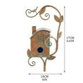 Birdhouse Garden Stakes, Metal Bird House With Pole, Large Bird Houses