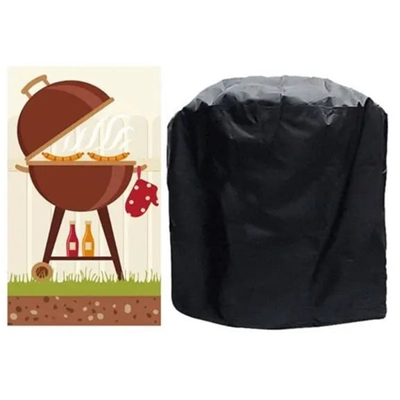 JIANGYI Compatible with Weber Heavy Duty BBQ Grill Cover, Waterproof UV Dust Resistant Outdoor Electric Barbecue Protective Cover, Black