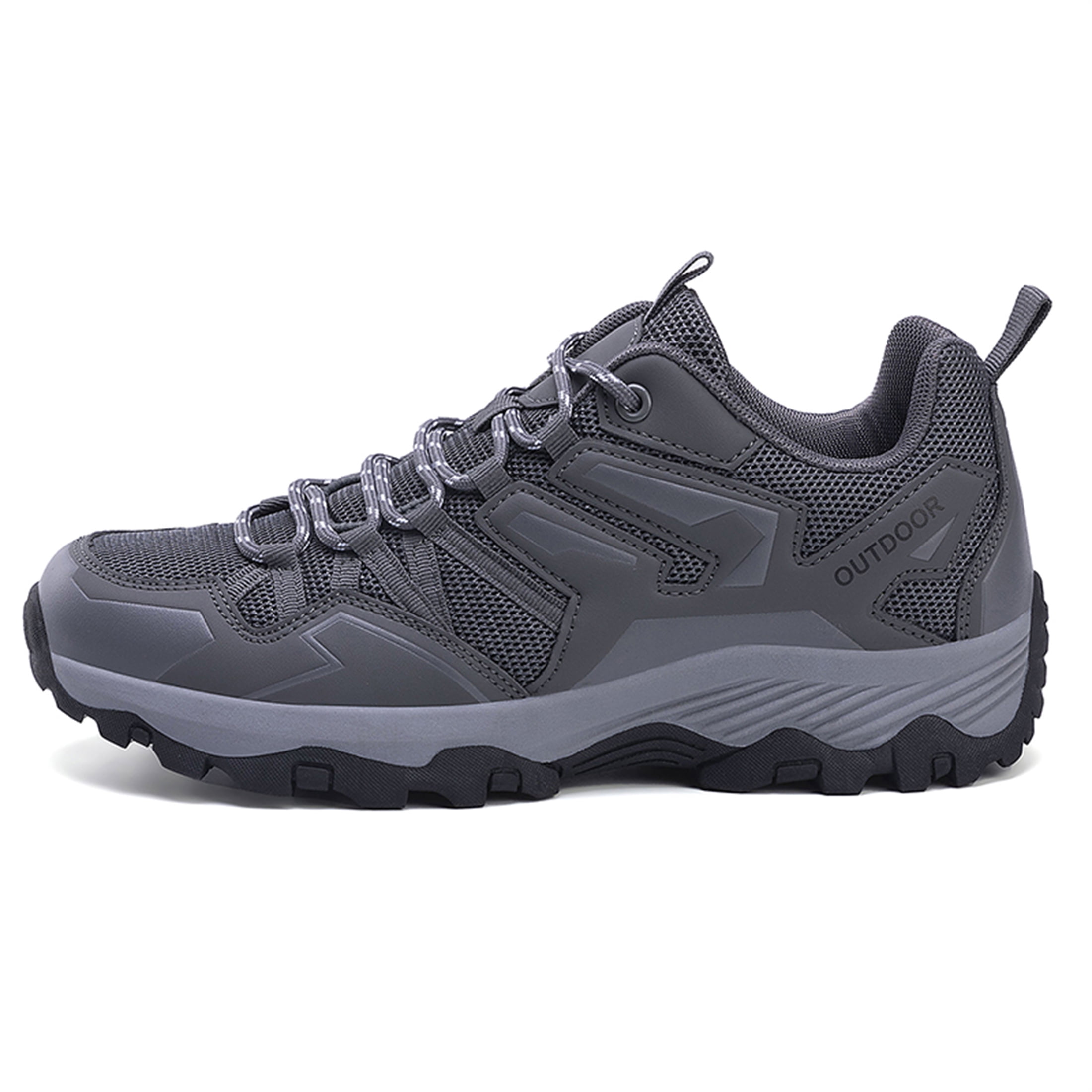 YOURDIARY Womens Mens Hiking Shoes Comfortable Breathable Anti-Slip Outdoor Hike Trekking Trails Shoe