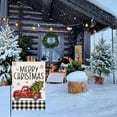 thumbnail image 3 of Merry Christmas Garden Flags 12.5x18 Double Sided Chritams Tree Yard Flag Buffalo Plaid Burlap Farmhouse Welcome Decorative Flags for Outside Outdoor Lawn Xmas Decoration, 3 of 6
