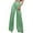 Women Green pants, variant on HAPIMO Wide Leg Elegant Pants for Women Retro Leisure Relaxed Workout Trendy Clothes Solid Color Sequin High Rise Zipper Trousers Black L