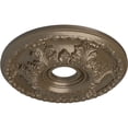 thumbnail image 3 of Ekena Millwork 18"OD x 3 1/2"ID x 2 1/2"P Granada Ceiling Medallion (Fits Canopies up to 6 5/8"), Hand-Painted Warm Silver, 3 of 5